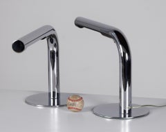 Chrome Tube Desk Lamp by Ingo Maurer for Design M