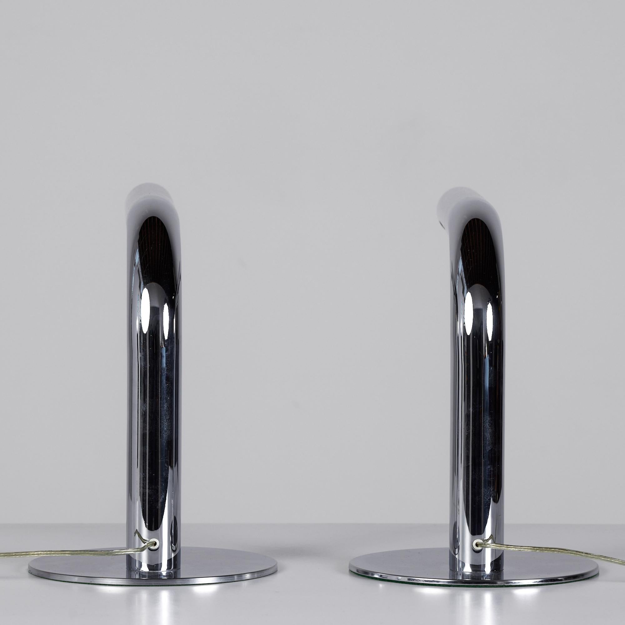 Mid-20th Century Chrome Tube Desk Lamp by Ingo Maurer for Design M