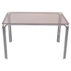 Chrome Tube Dining Table, Gastone Rinaldi, 1970s