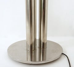 Lampadaire à tubes chromés des années 1970