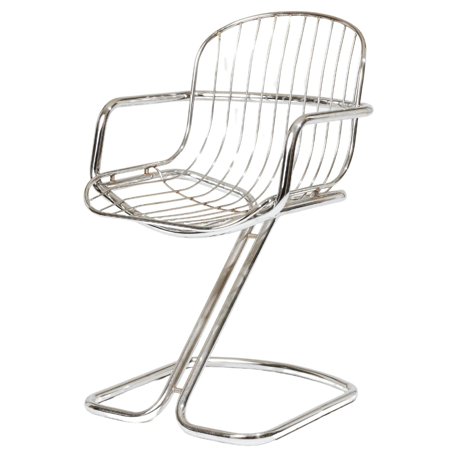 Chrome tubular chair, 1970s