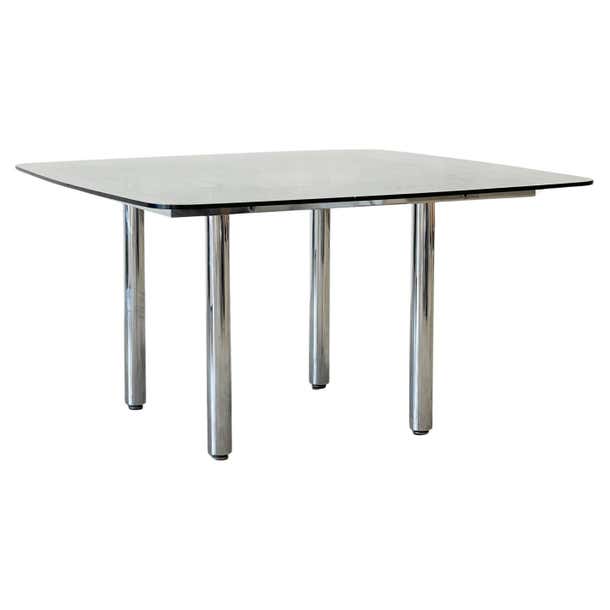 Table Design Using Tubular Chrome tubular dining table For Sale at 1stDibs