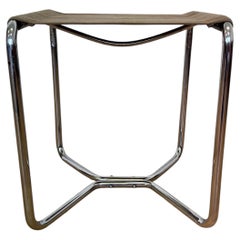 Taburete Bauhaus Thonet B8 de Marcel Breuer, de 1930, de acero tubular cromado