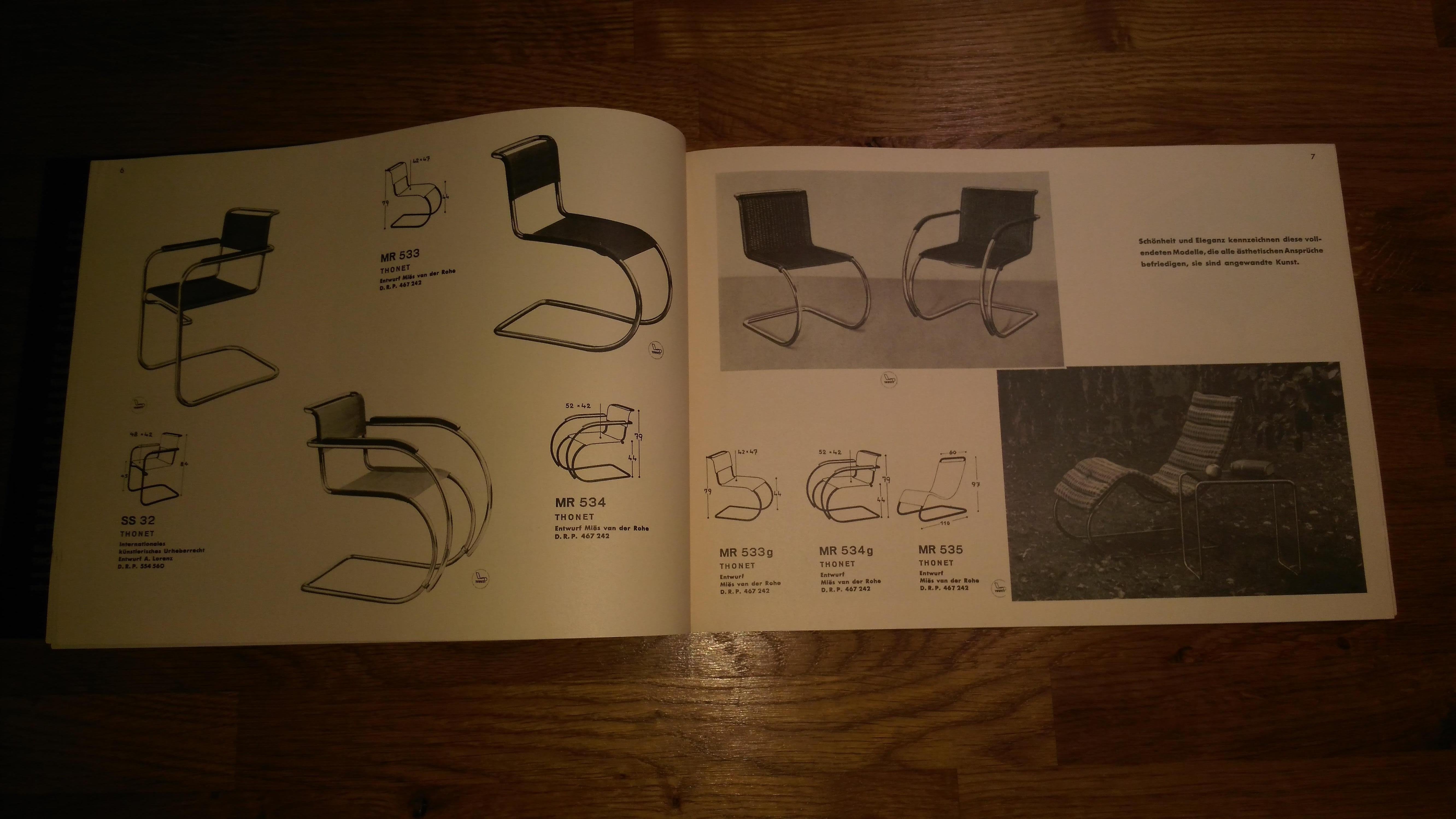 Mid-Century Modern Chrome Tubular Steel Catalogue, Thonet, 1980s For Sale