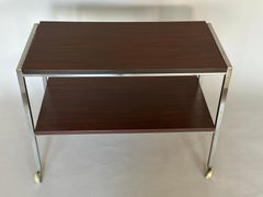 Chrome Two Levels Side Table 1970s