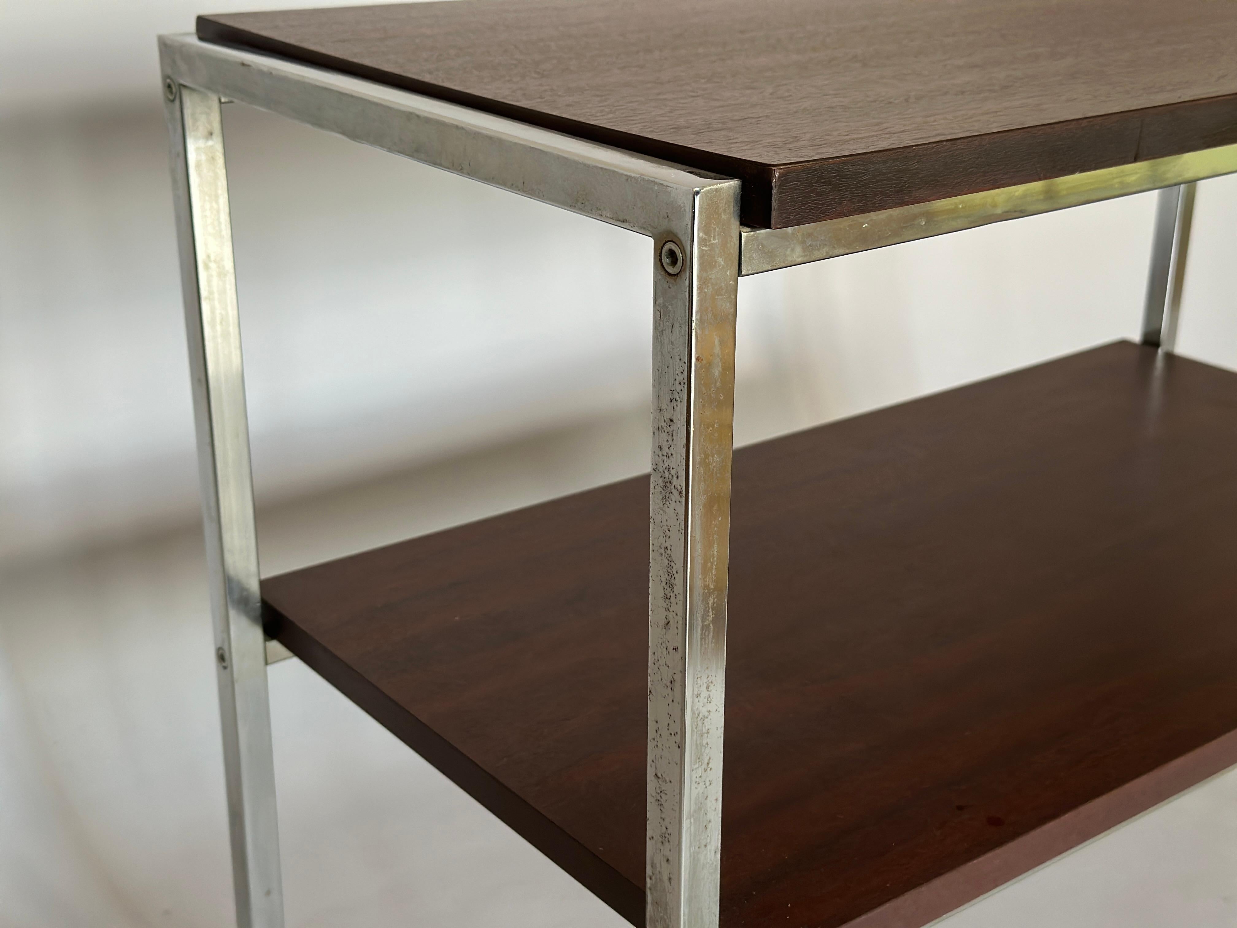  Chrome Two Levels Side Table 1970s In Good Condition For Sale In Čelinac, BA
