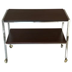 Used  Chrome Two Levels Side Table 1970s