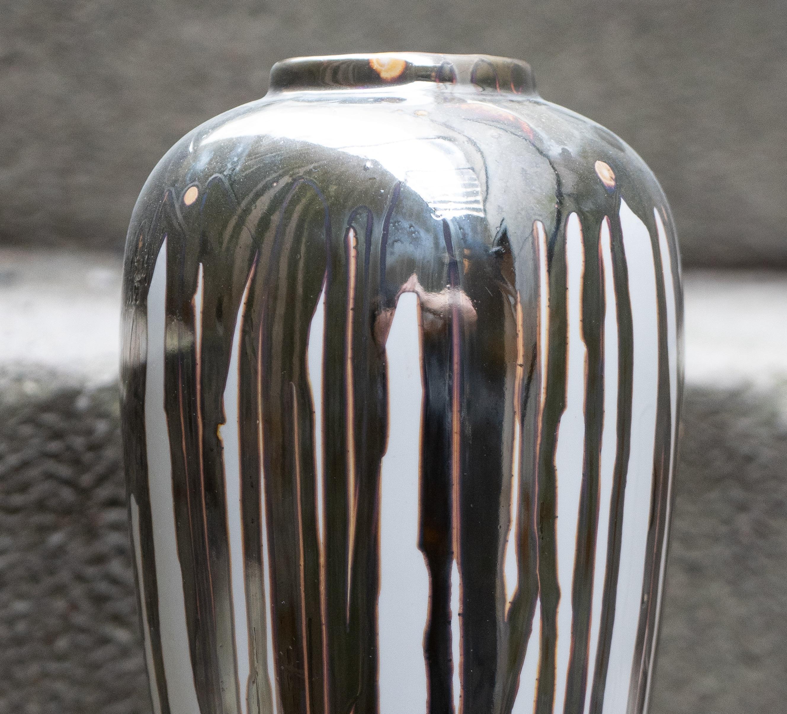 Postmoderno Vaso cromato 0001 di John Nordenstein in vendita