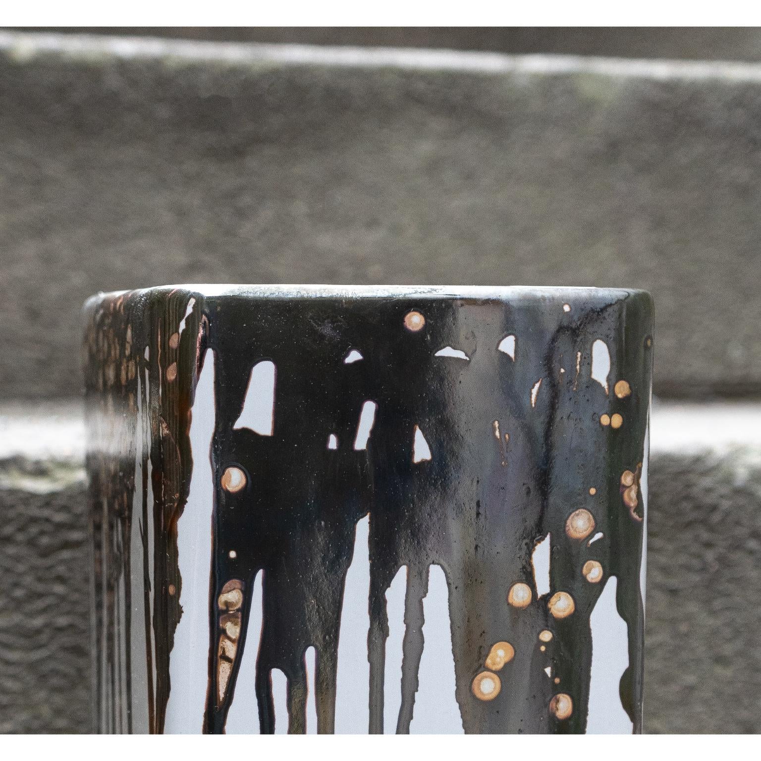 Postmoderno Vaso cromato 0002 di John Nordenstein in vendita