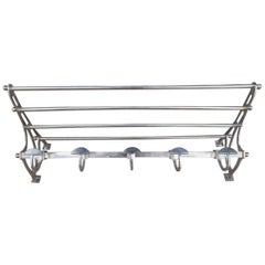 Chrome Vintage French Hat and Coat Rack
