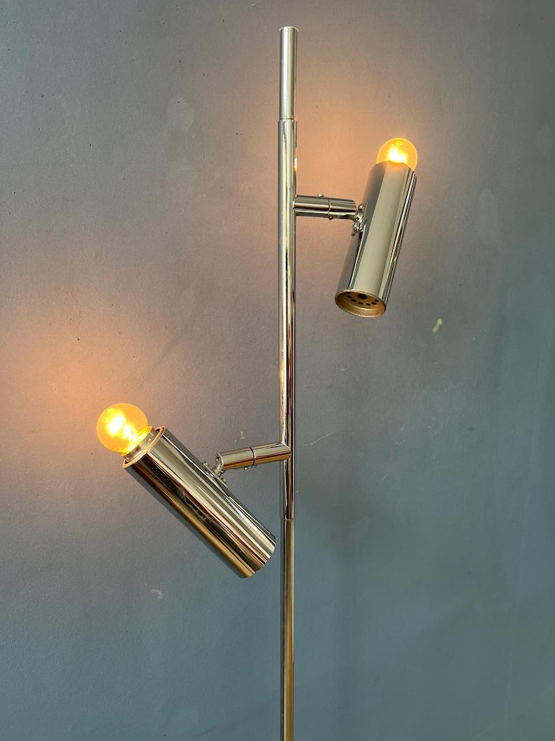 Lampadaire spoutnik chromé d'époque par Sölken Leuchten, 1970 Excellent état - En vente à ROTTERDAM, ZH