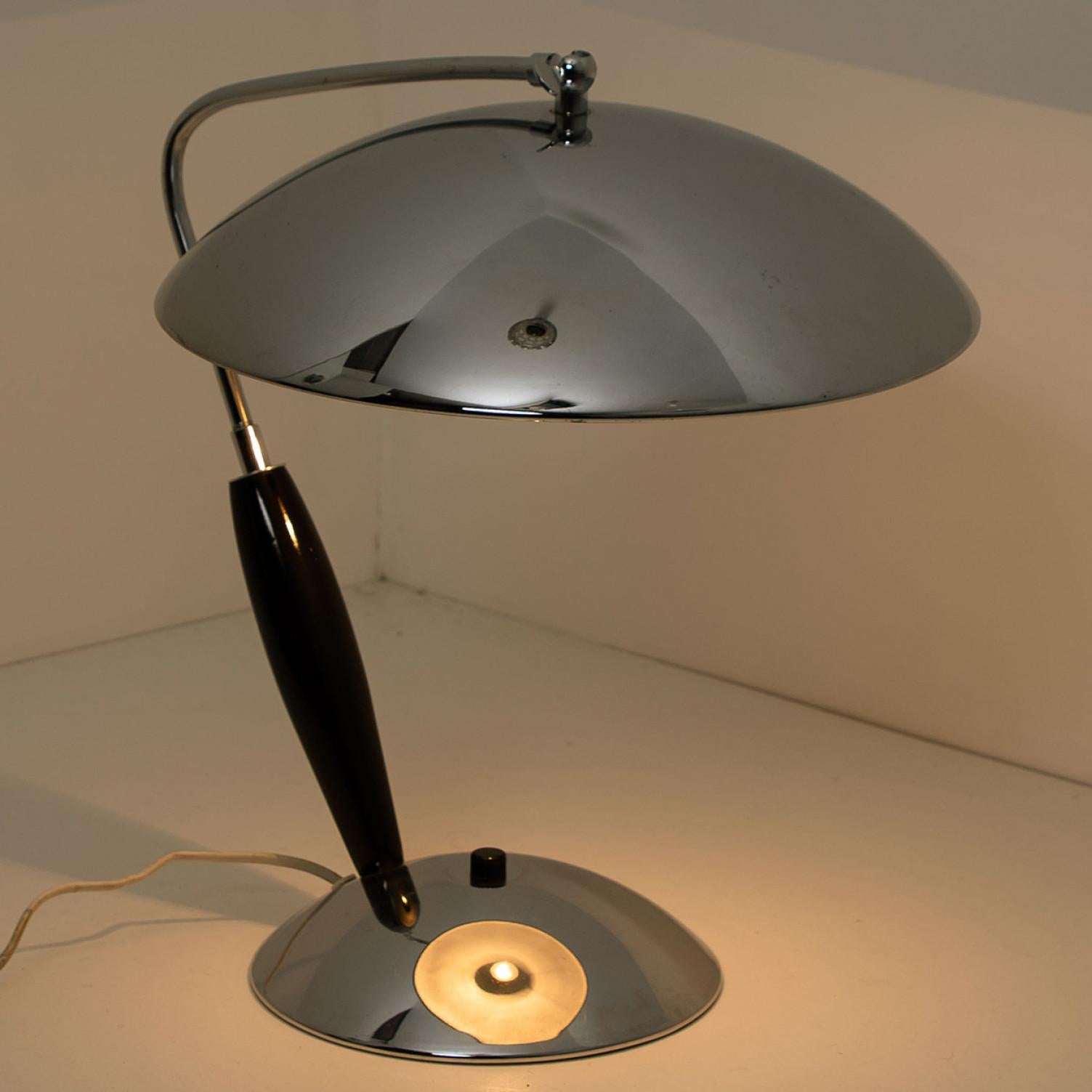 Chrome Vintage Table Lamp, 1970s For Sale 7
