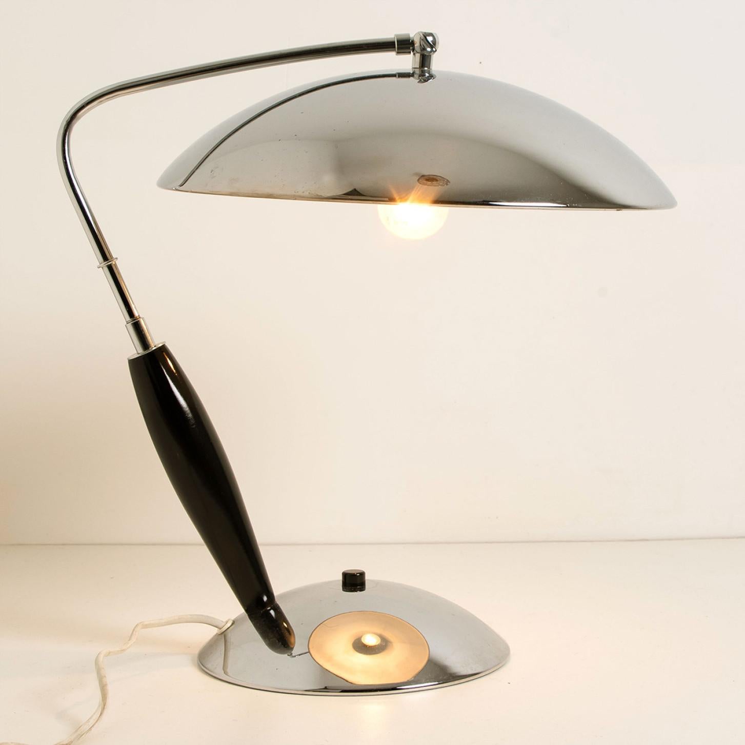 Chrome Vintage Table Lamp, 1970s For Sale 2