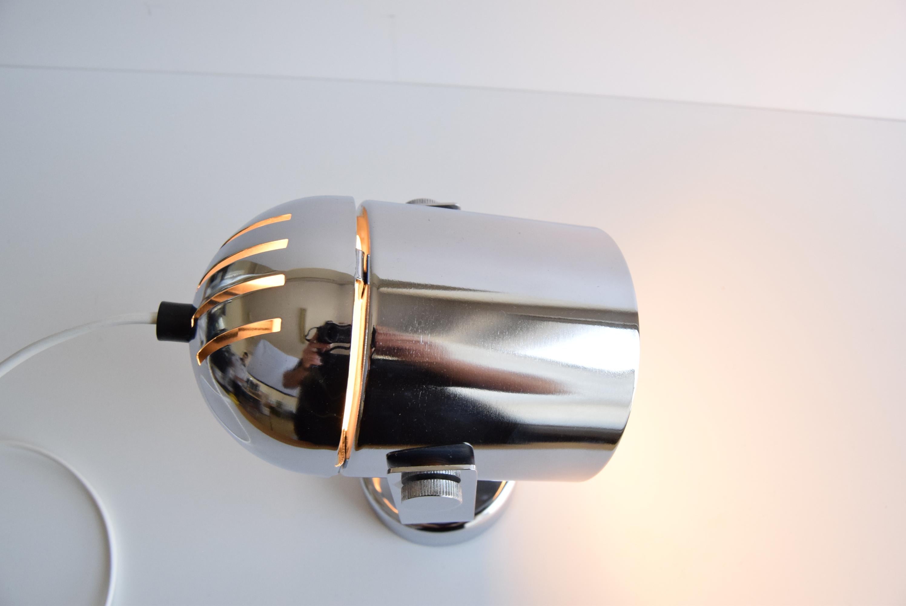 Lámpara de pared cromada de Stanislav Indra para Combi Lux, años 70. en venta 3