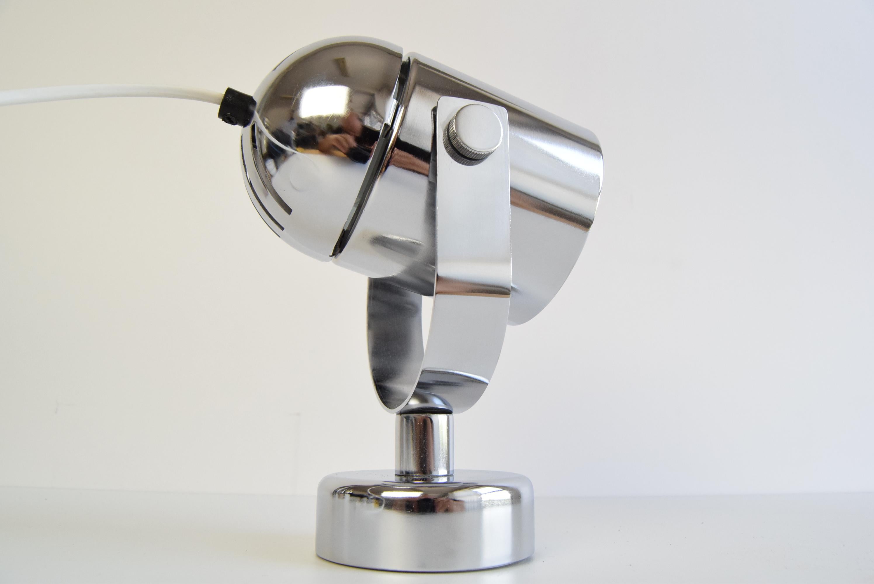 Lámpara de pared cromada de Stanislav Indra para Combi Lux, años 70. en venta 4