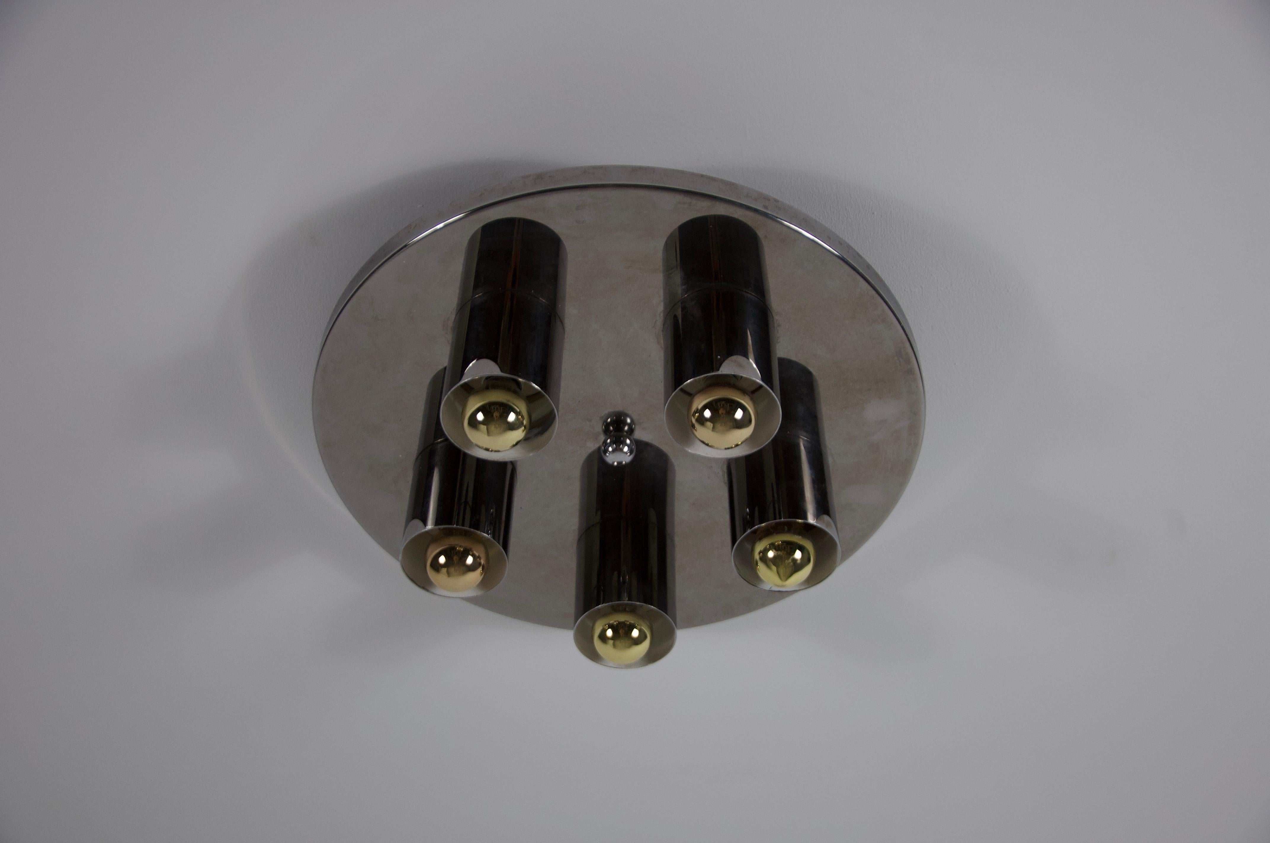 Mid-Century Modern Lampe murale ou encastrée en chrome par Cosack, 1970 en vente