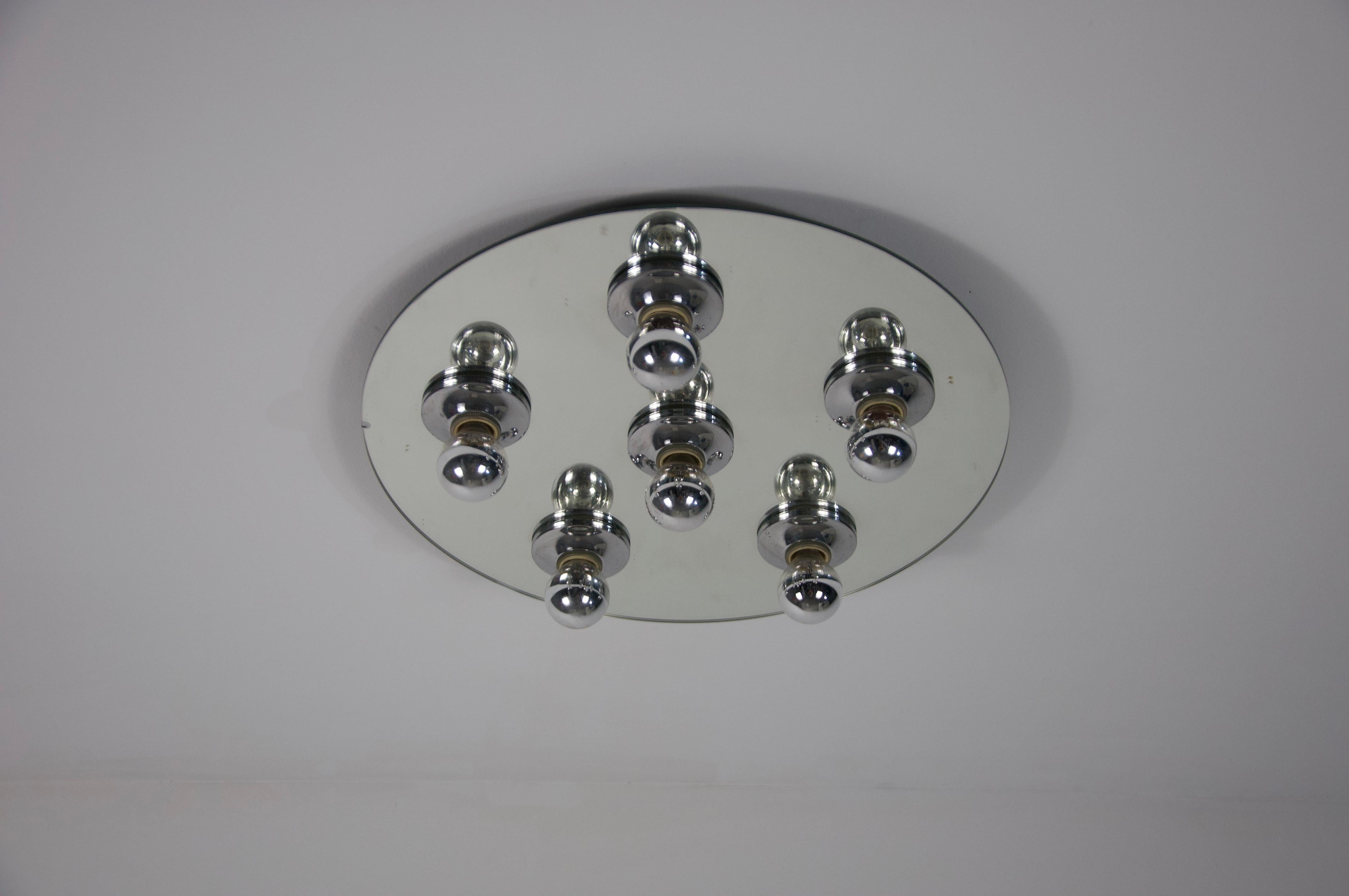 Late 20th Century Chrome Wall Lamp or Flushmount by Cosack, 1970s For Sale