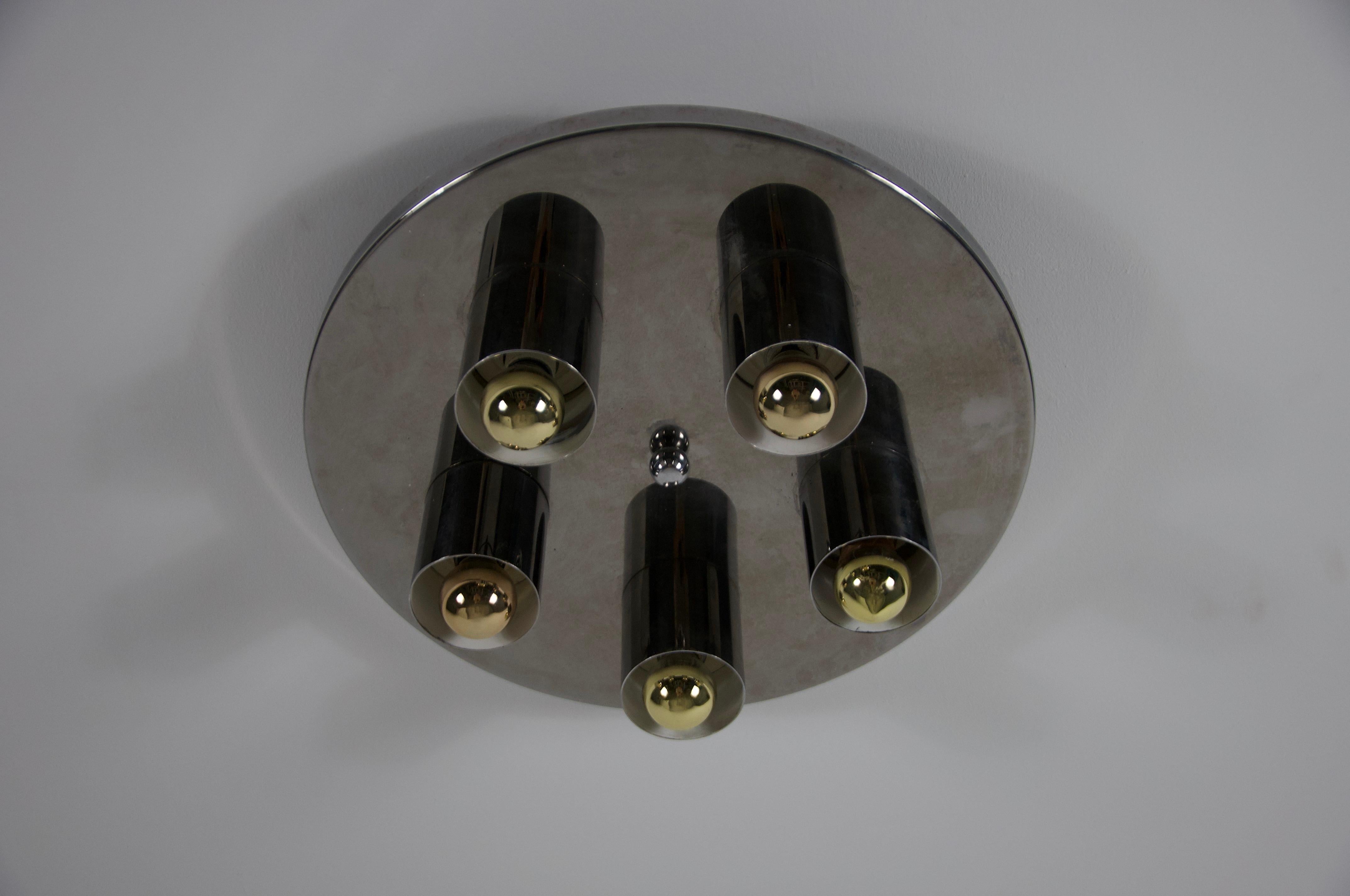 Fin du 20e siècle Lampe murale ou encastrée en chrome par Cosack, 1970 en vente