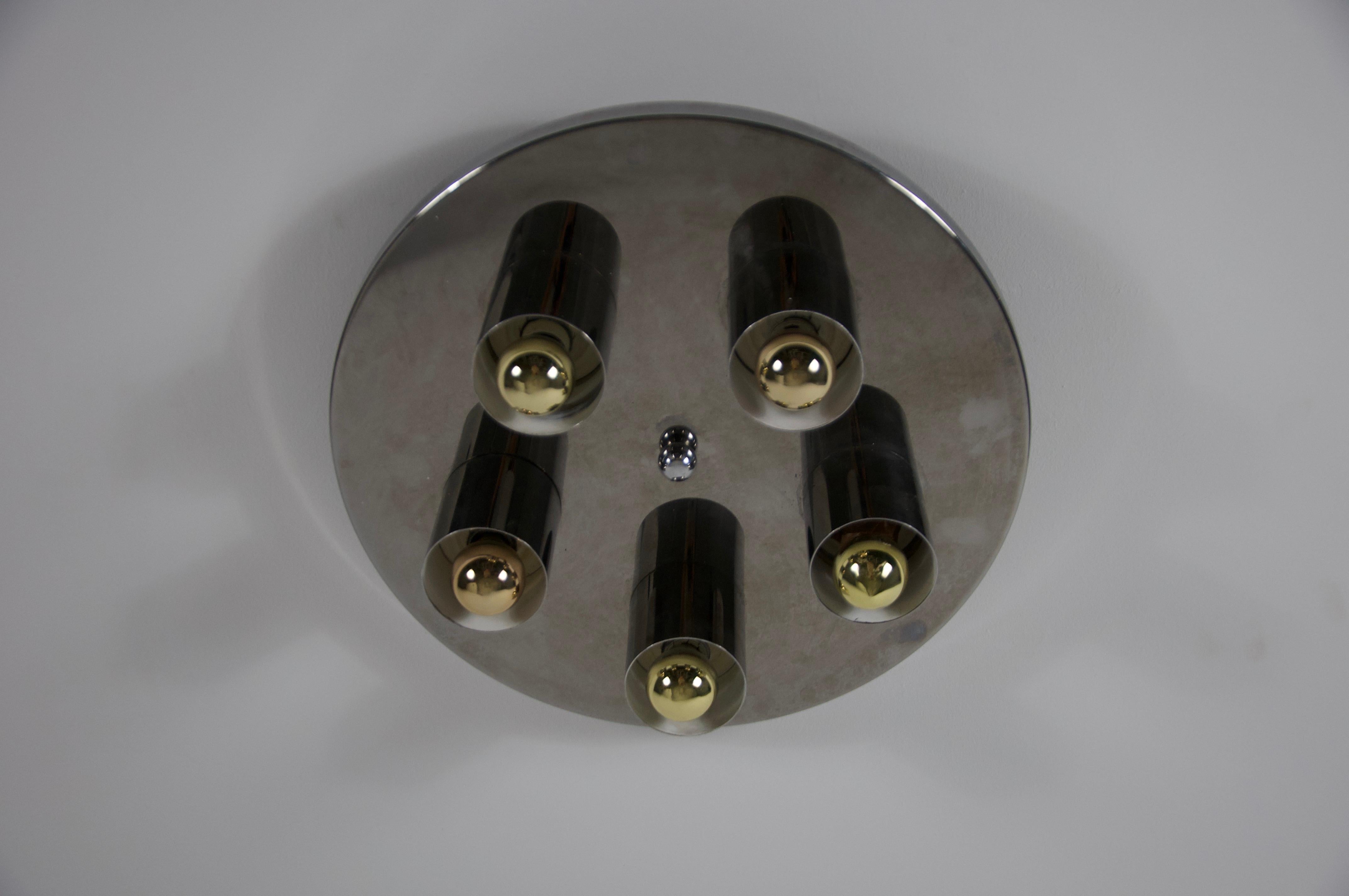Chrome Lampe murale ou encastrée en chrome par Cosack, 1970 en vente