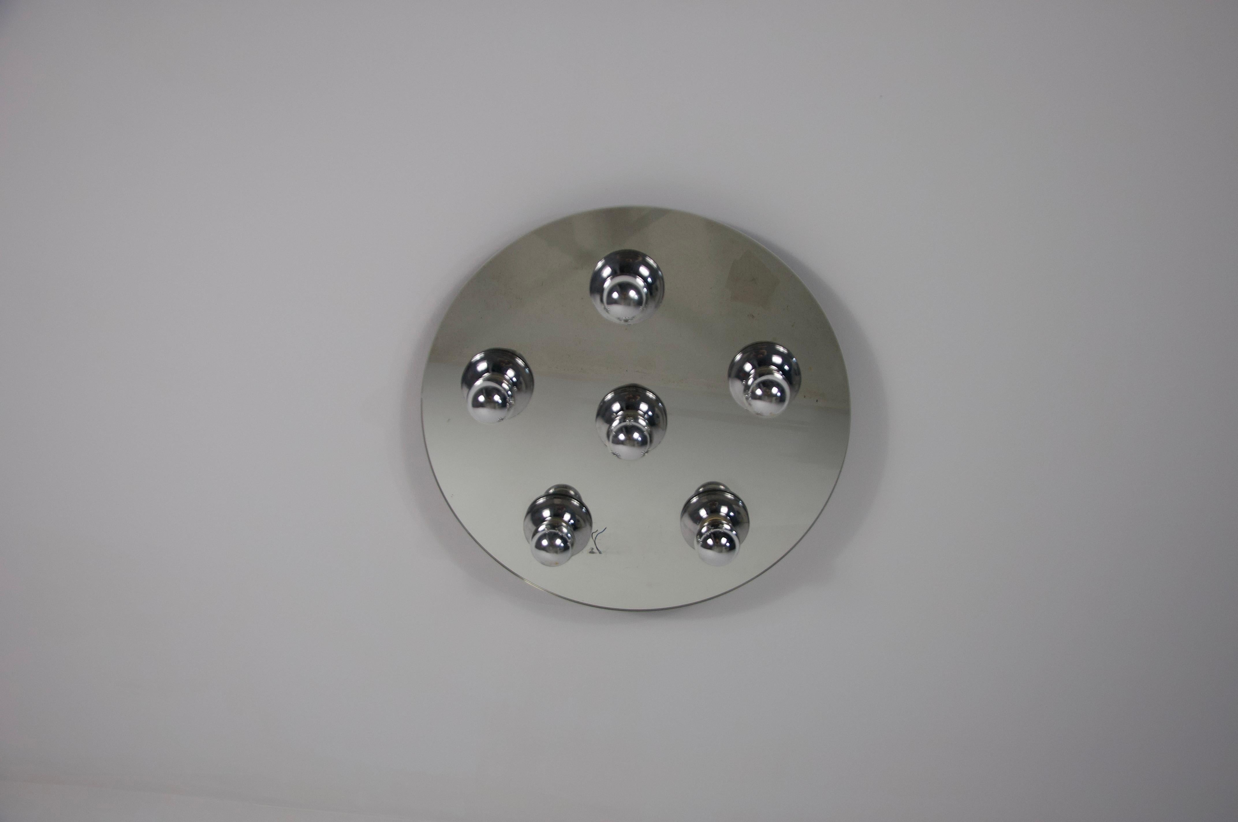 Chrome Wall Lamp or Flushmount by Cosack, 1970s For Sale 2