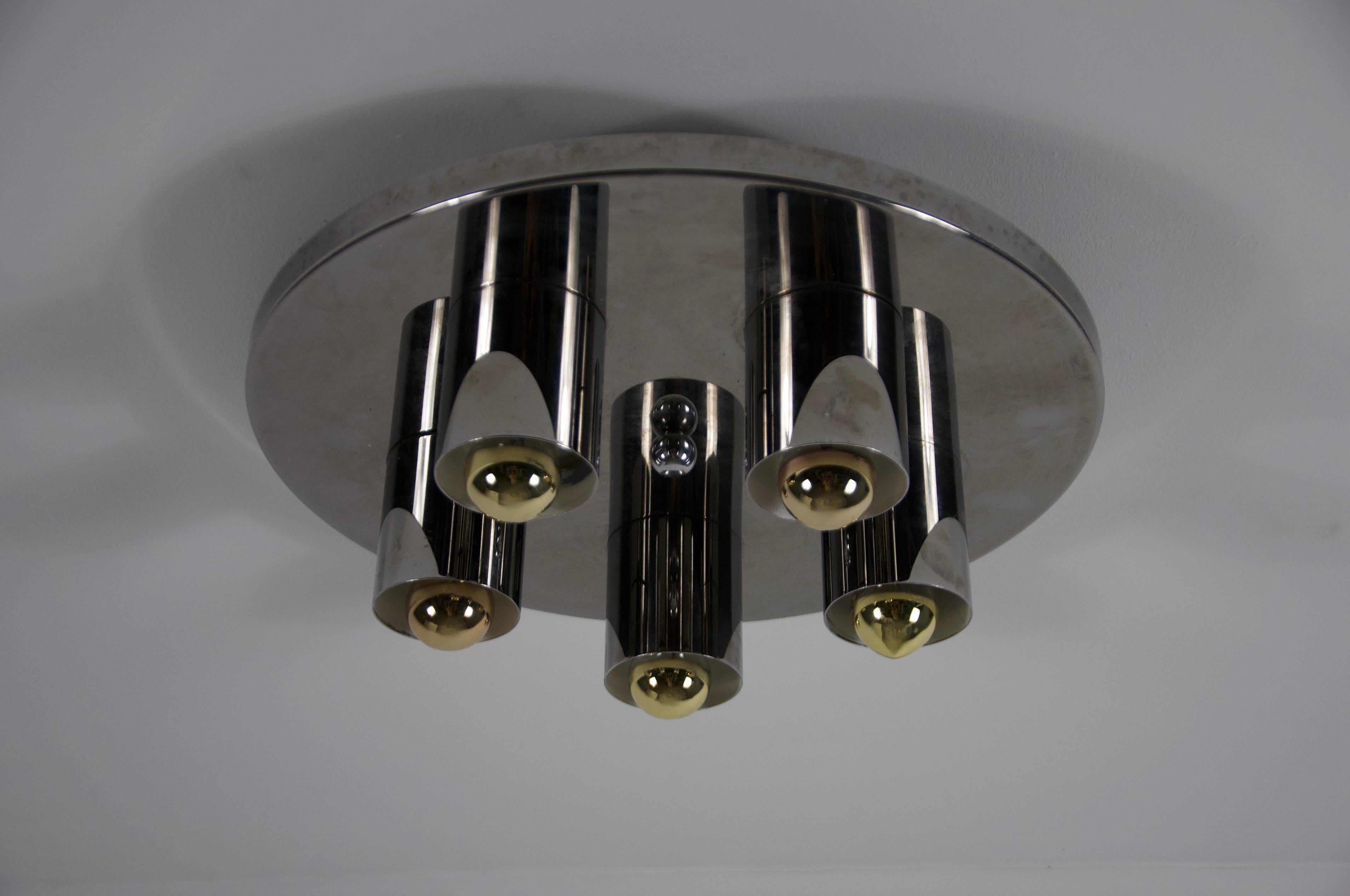 Lampe murale ou encastrée en chrome par Cosack, 1970 en vente 1