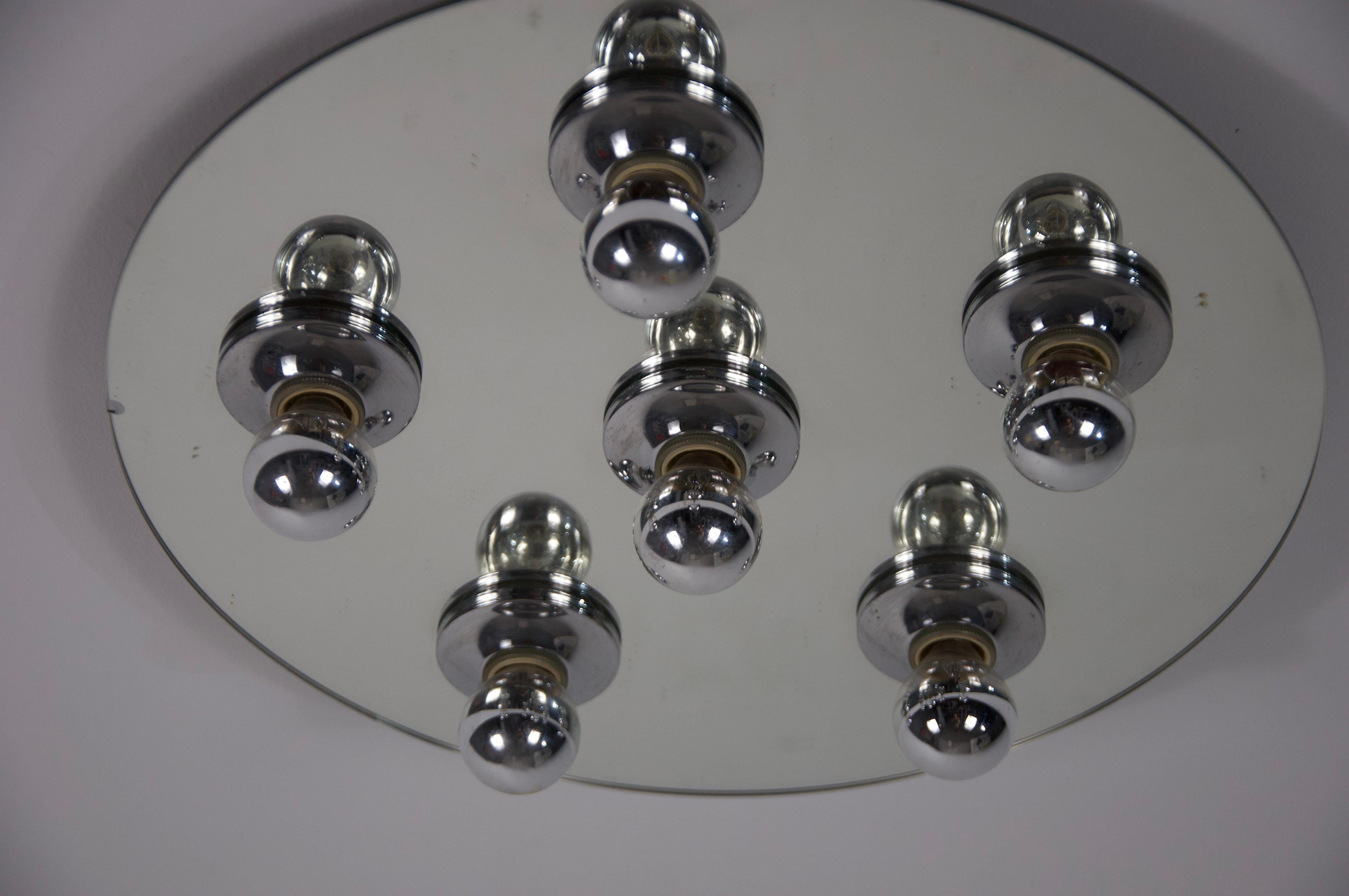 Chrome Wall Lamp or Flushmount by Cosack, 1970s For Sale 3