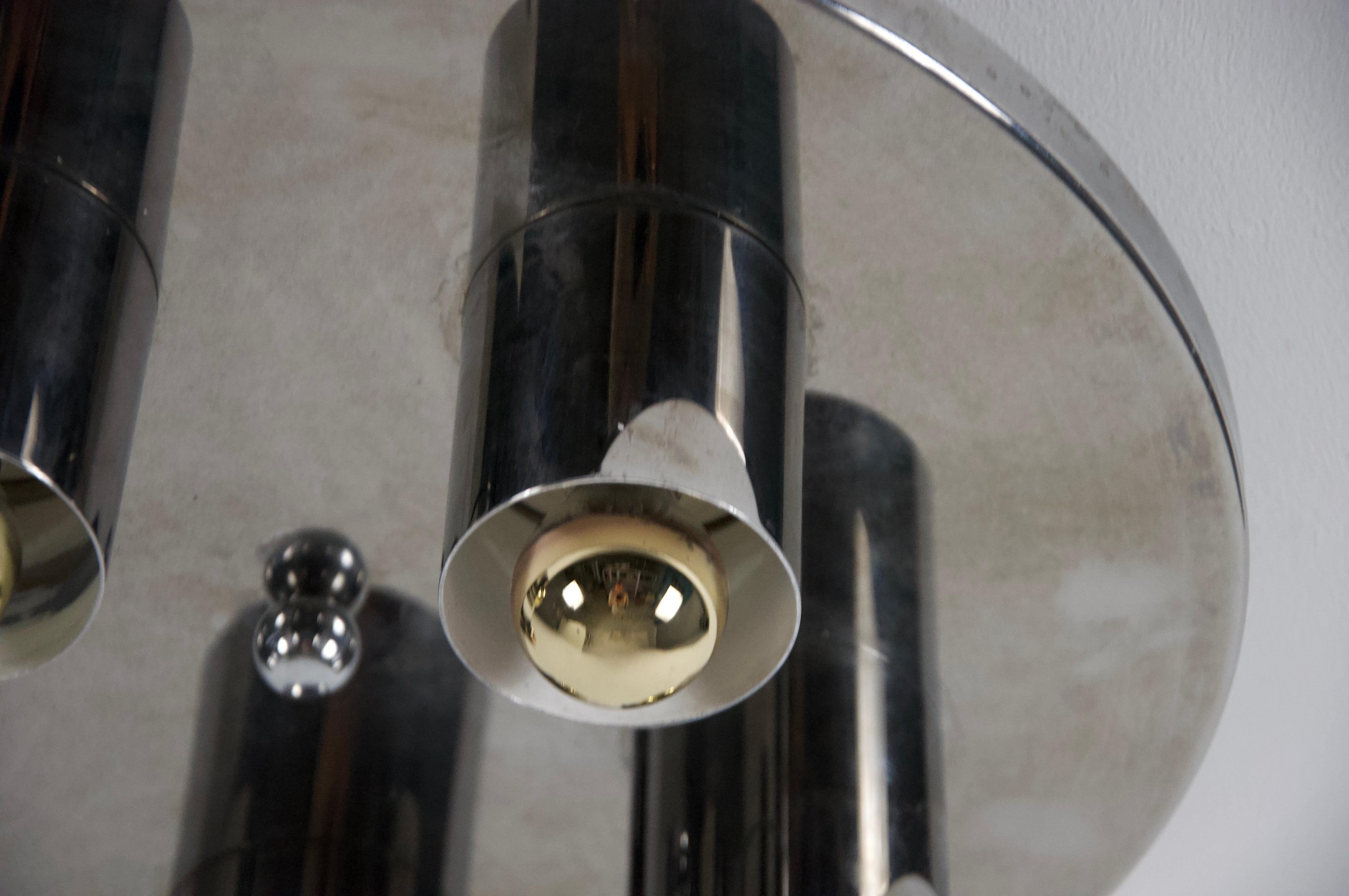 Lampe murale ou encastrée en chrome par Cosack, 1970 en vente 2