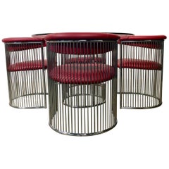 Chrome Wire Dining Set Designed by Arthur Umanoff for Contemporary Shells Inc