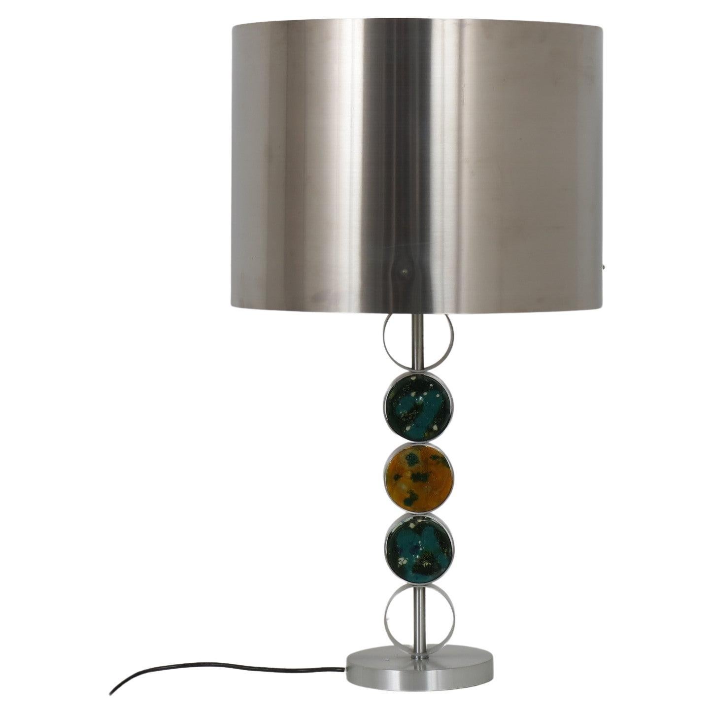 Chrome with Glass Table Lamp by Nanny Still for Raak, Netherlands, 1970 For Sale