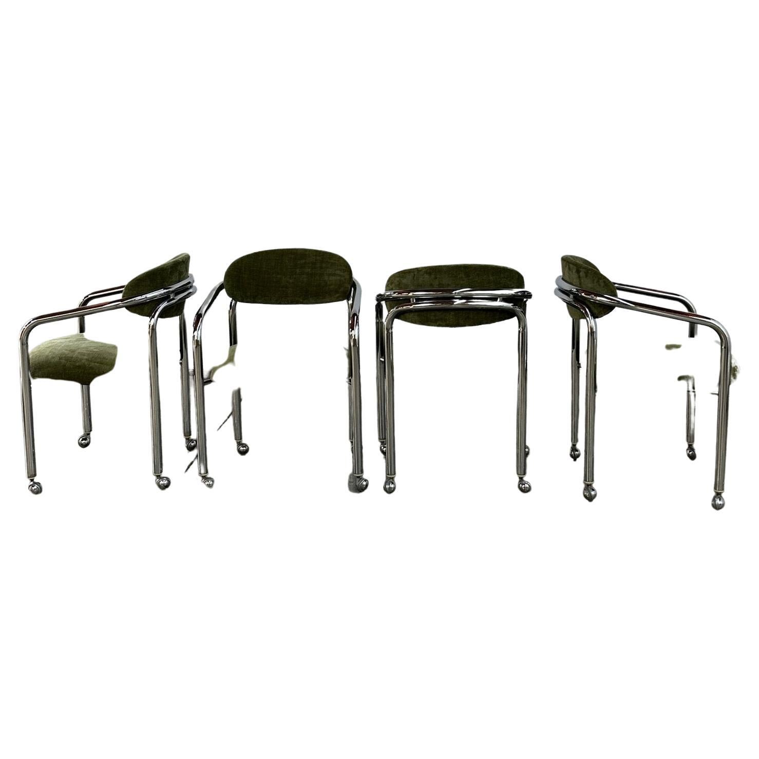 Chromecraft Dining Chairs - set of four
