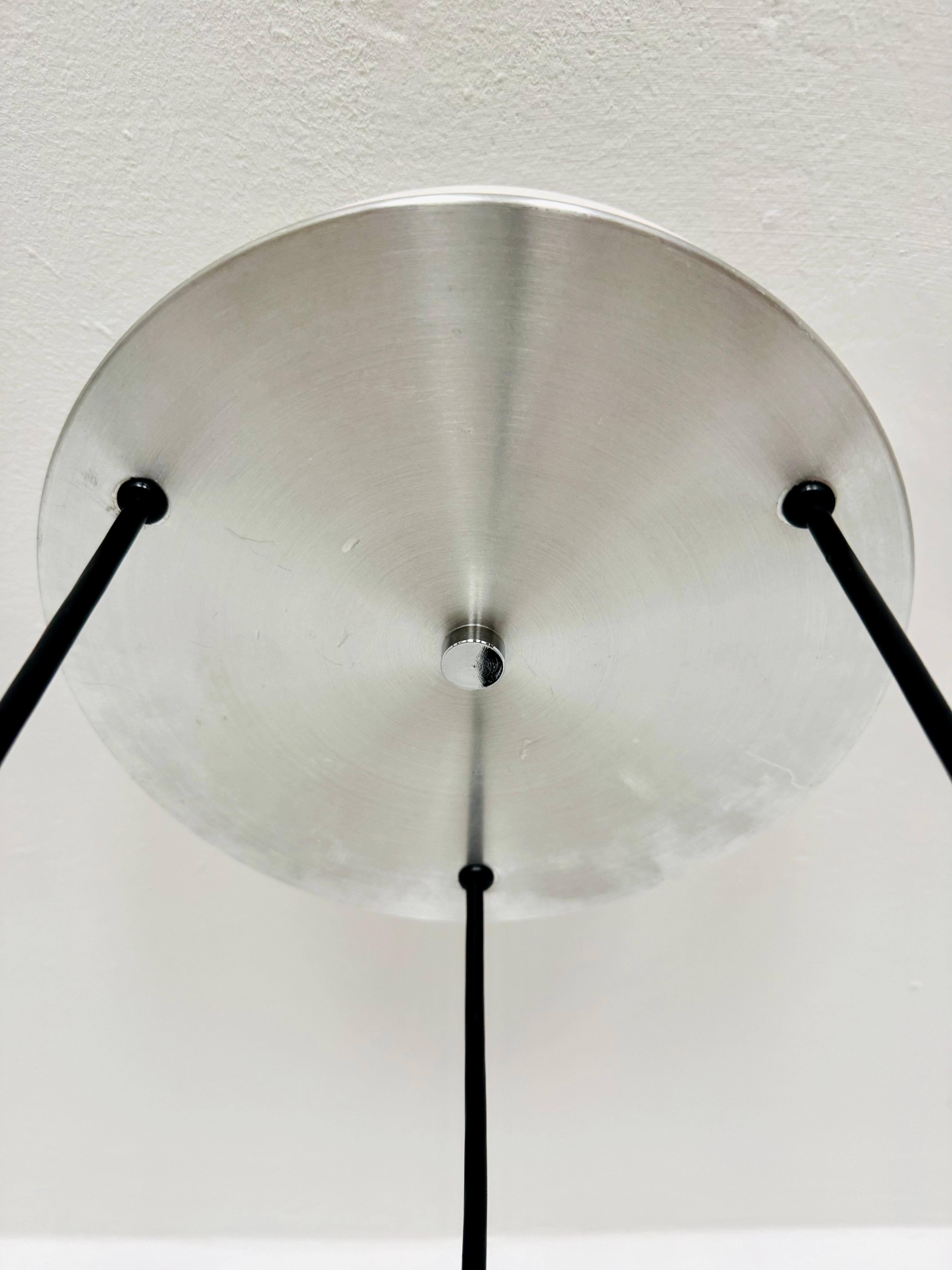 Metallo Lampadario Sputnik cromato anni '70 di Doria in vendita