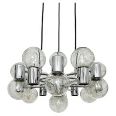 Chromed 1970s Sputnik Chandelier by Doria