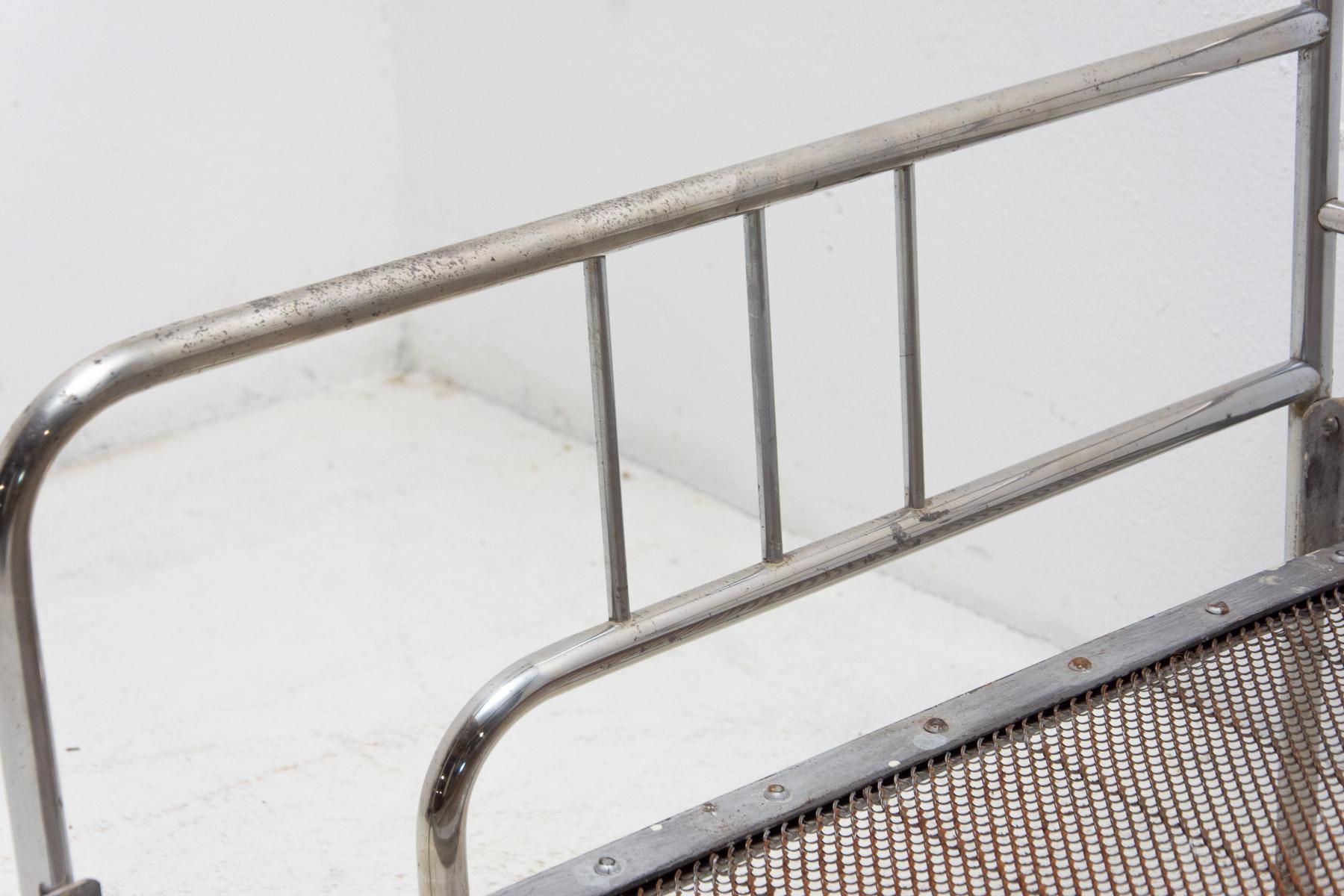 20th Century Chromed Bauhaus Sofa, 1930's, Bohemia