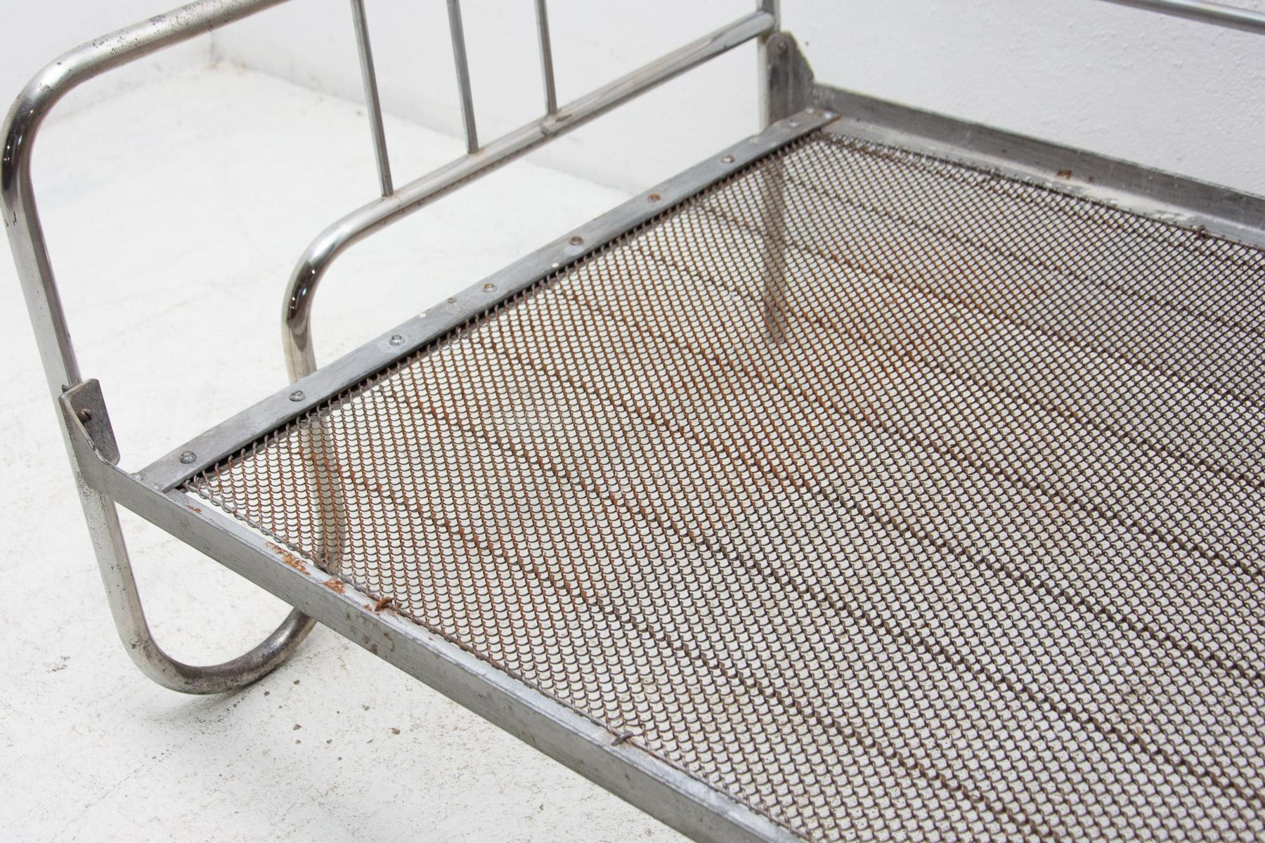 Chromed Bauhaus Sofa, 1930's, Bohemia 1