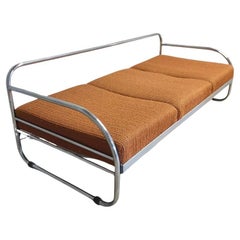 Used Chromed Bauhaus sofa, 1930´s, Bohemia