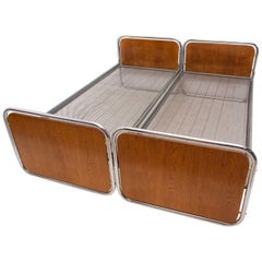 Chromed Beds by Kovona, 1950s, Czechoslovakia, Set of 2
