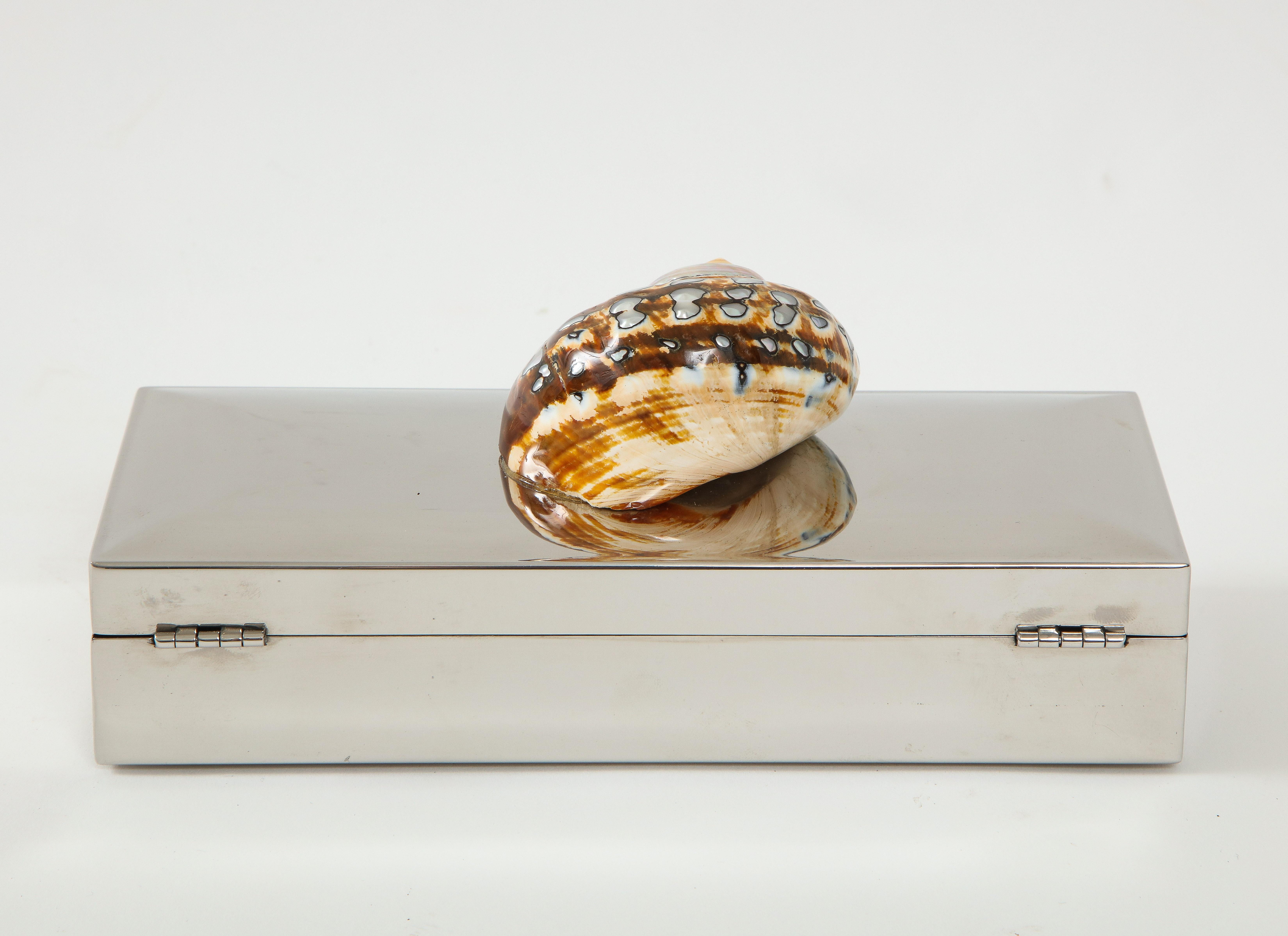 Chromed Box with Nautical Shell 1