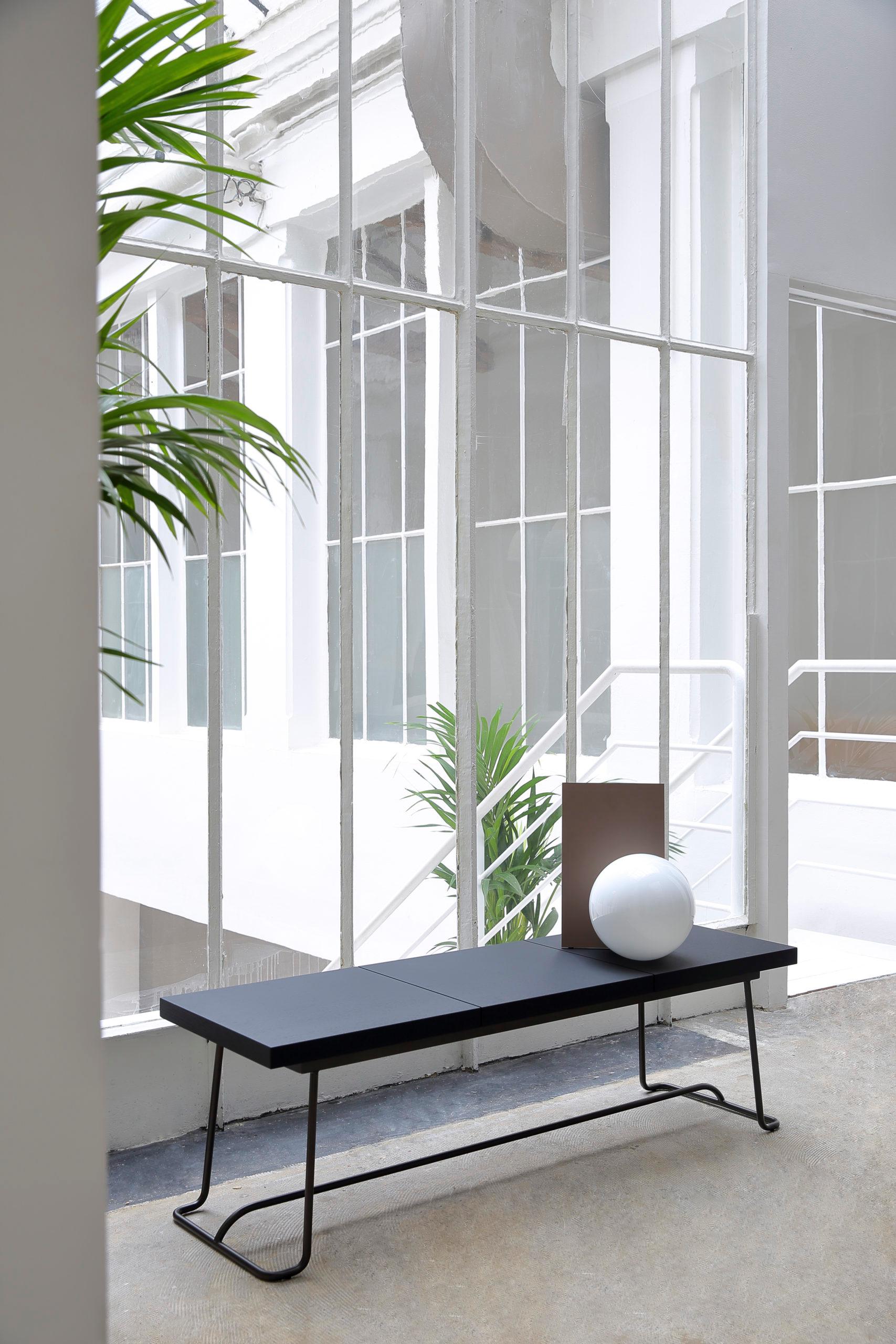 Modern Chromed Brera Bench by Marcos Zanuso Jr For Sale