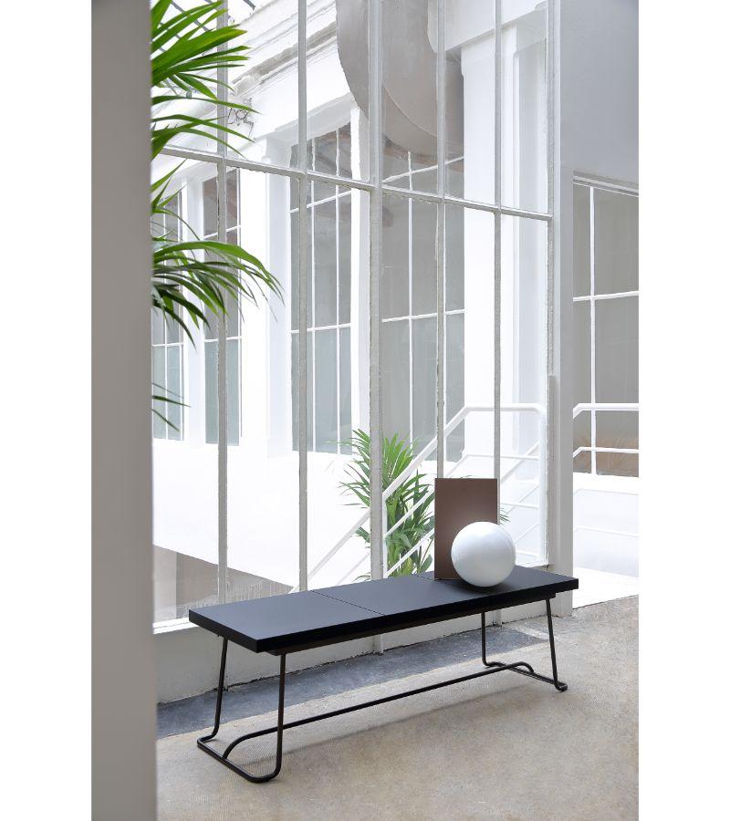 Lacquered Chromed Brera Bench by Marcos Zanuso Jr For Sale