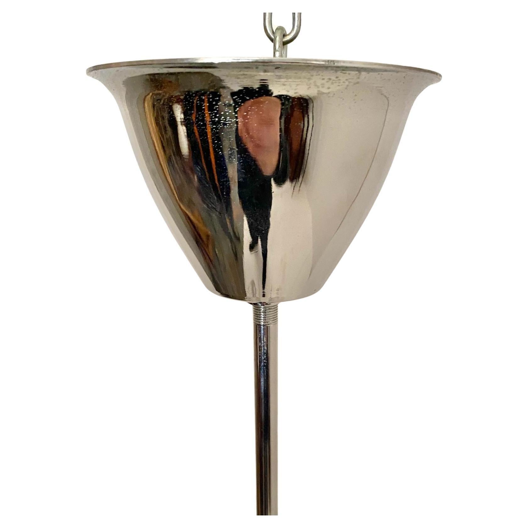 Space age Chromed Chandelier, Mazzega Italy 1970s For Sale 5