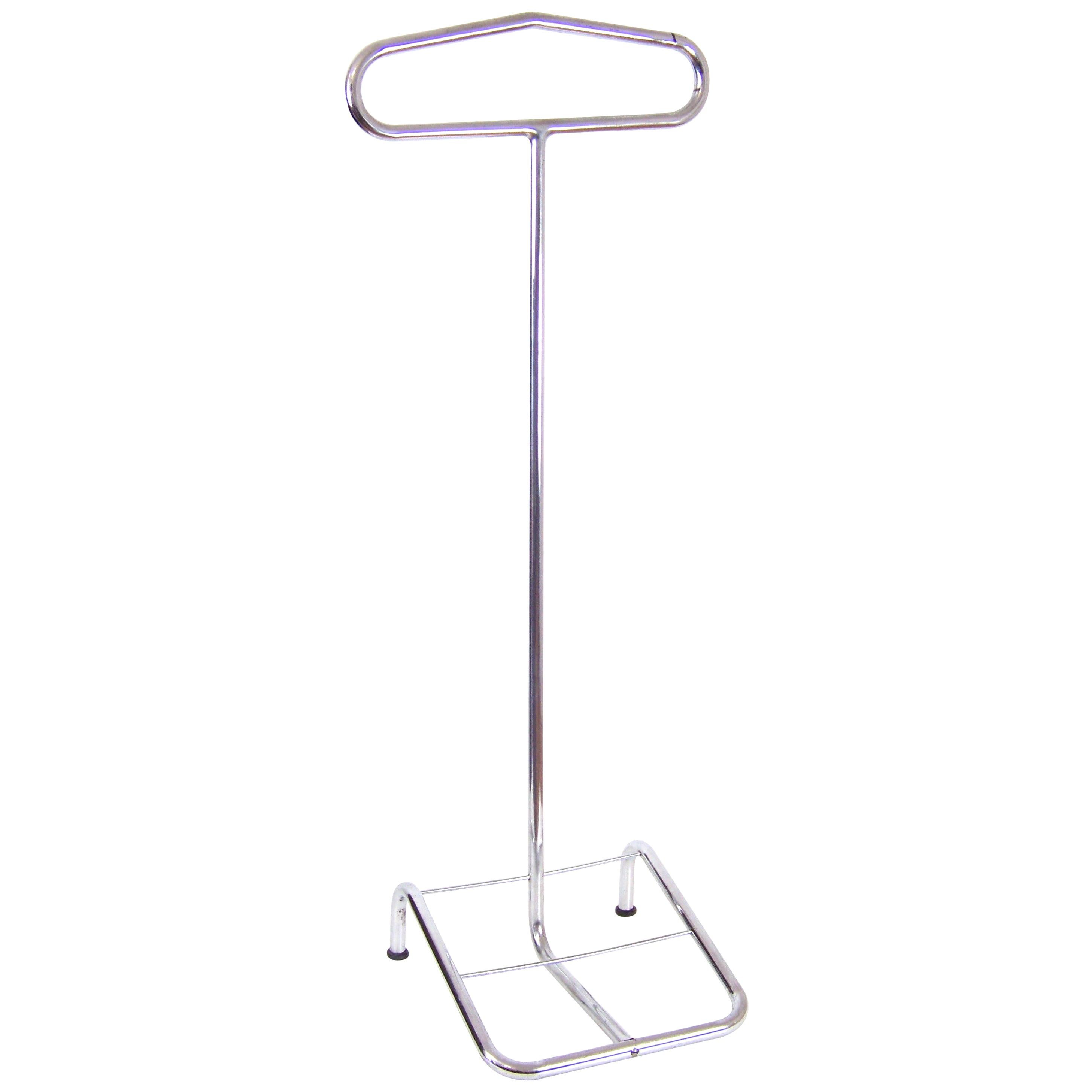 Chromed Clothes Valet Stand, Dressboy by Vichr, circa 1930