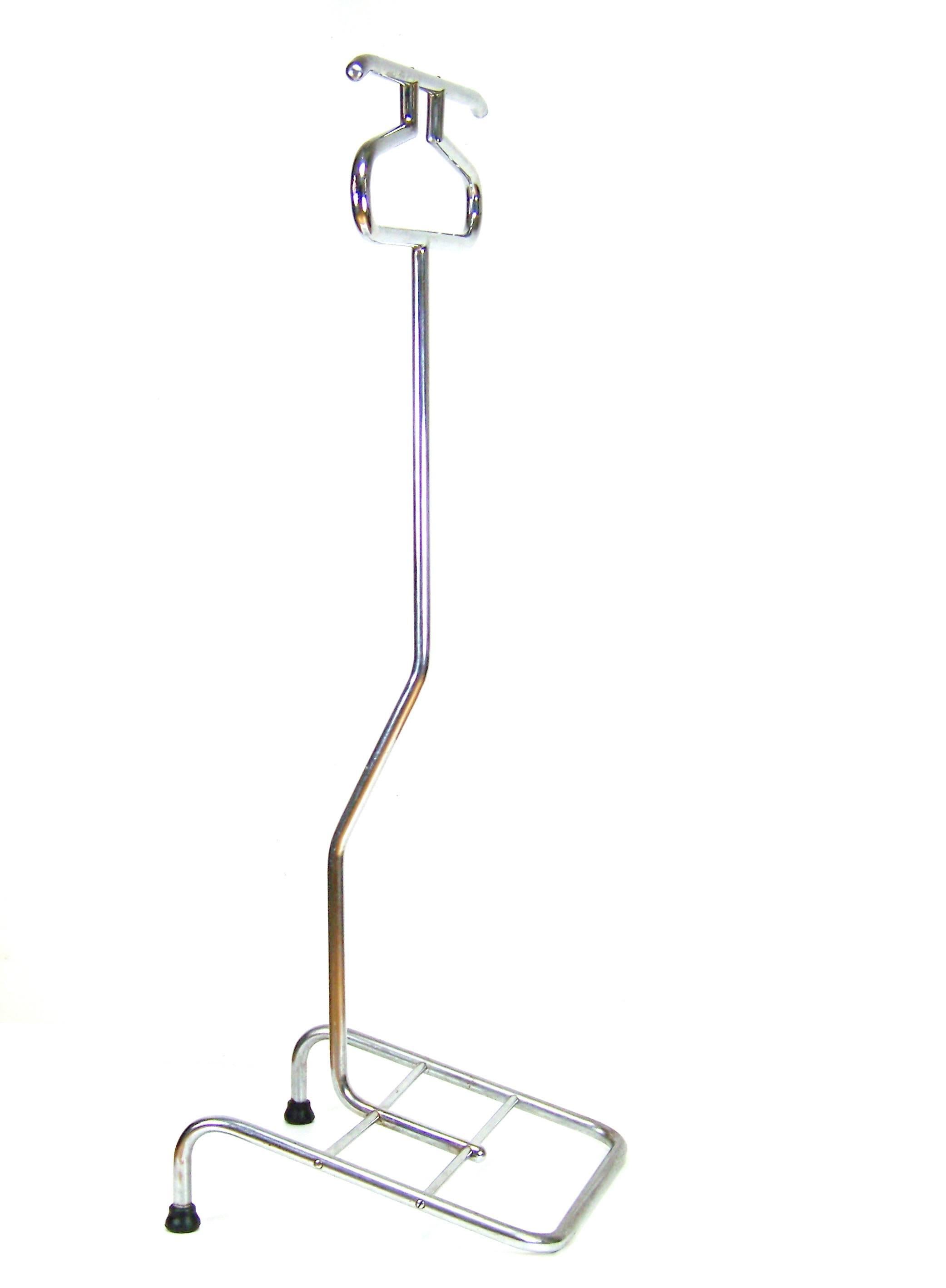 Bauhaus Chromed Clothes Valet Stand, Dressboy, V17 by Slezák, circa 1930
