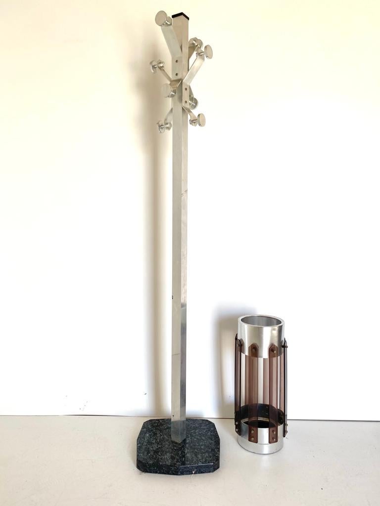 Italian Space Age Coat Rack with Umbrella Stand, Italy, 1970's For Sale