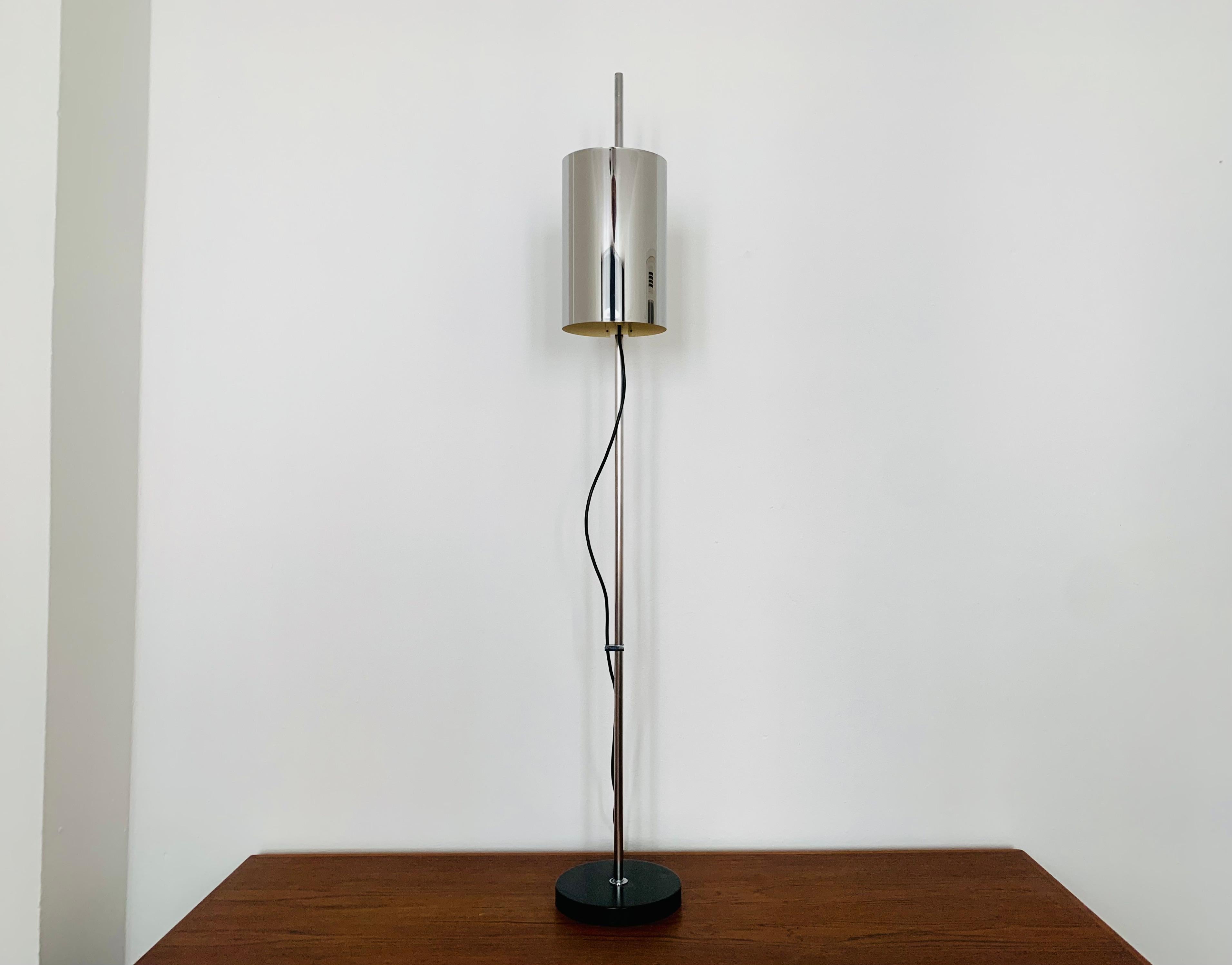 Dutch Chromed floor lamp by Raak For Sale