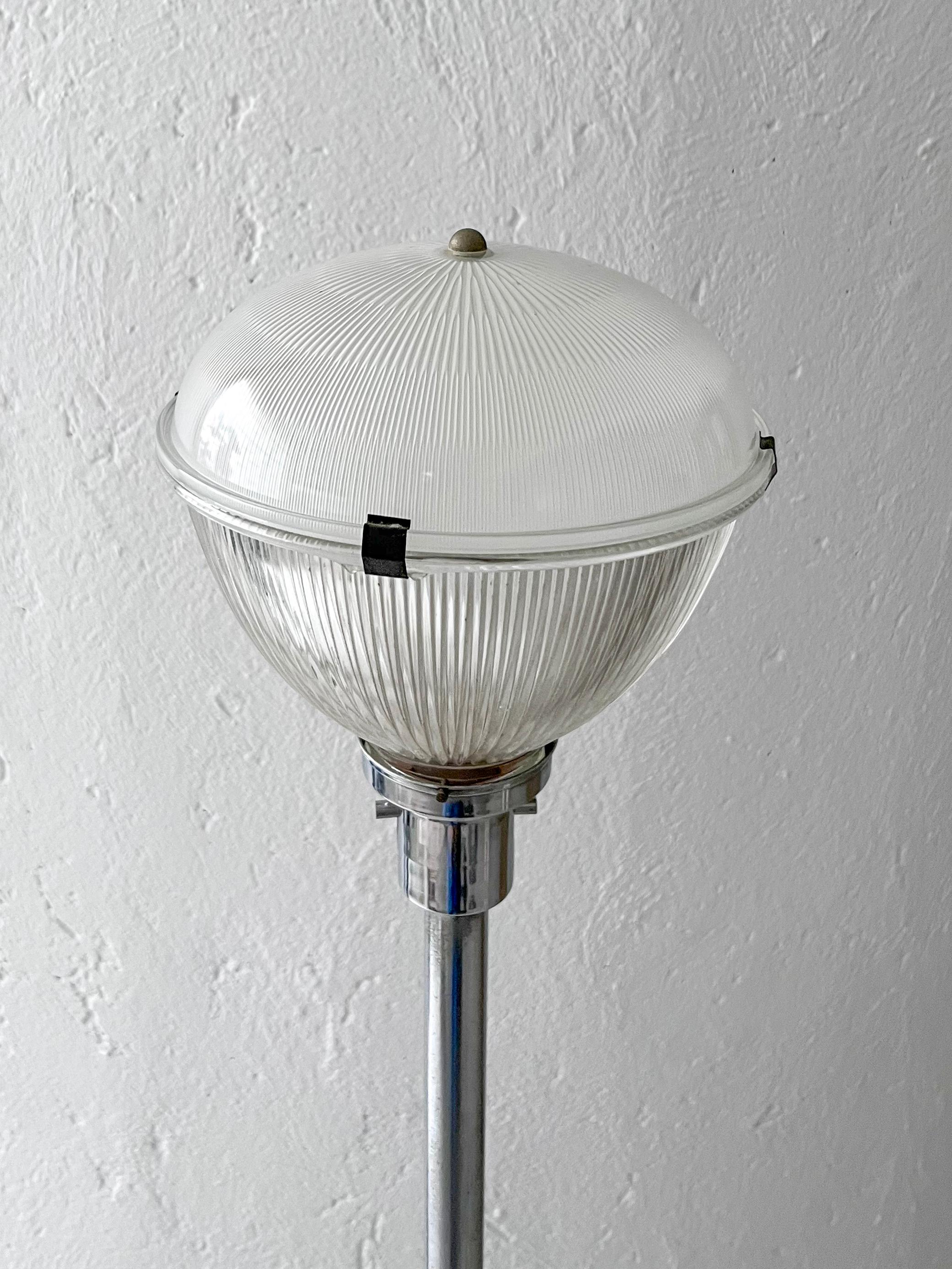 Italian Chromed Floor Lamp from the 1960s, Made in Italy, Mid-Century Modern Era For Sale