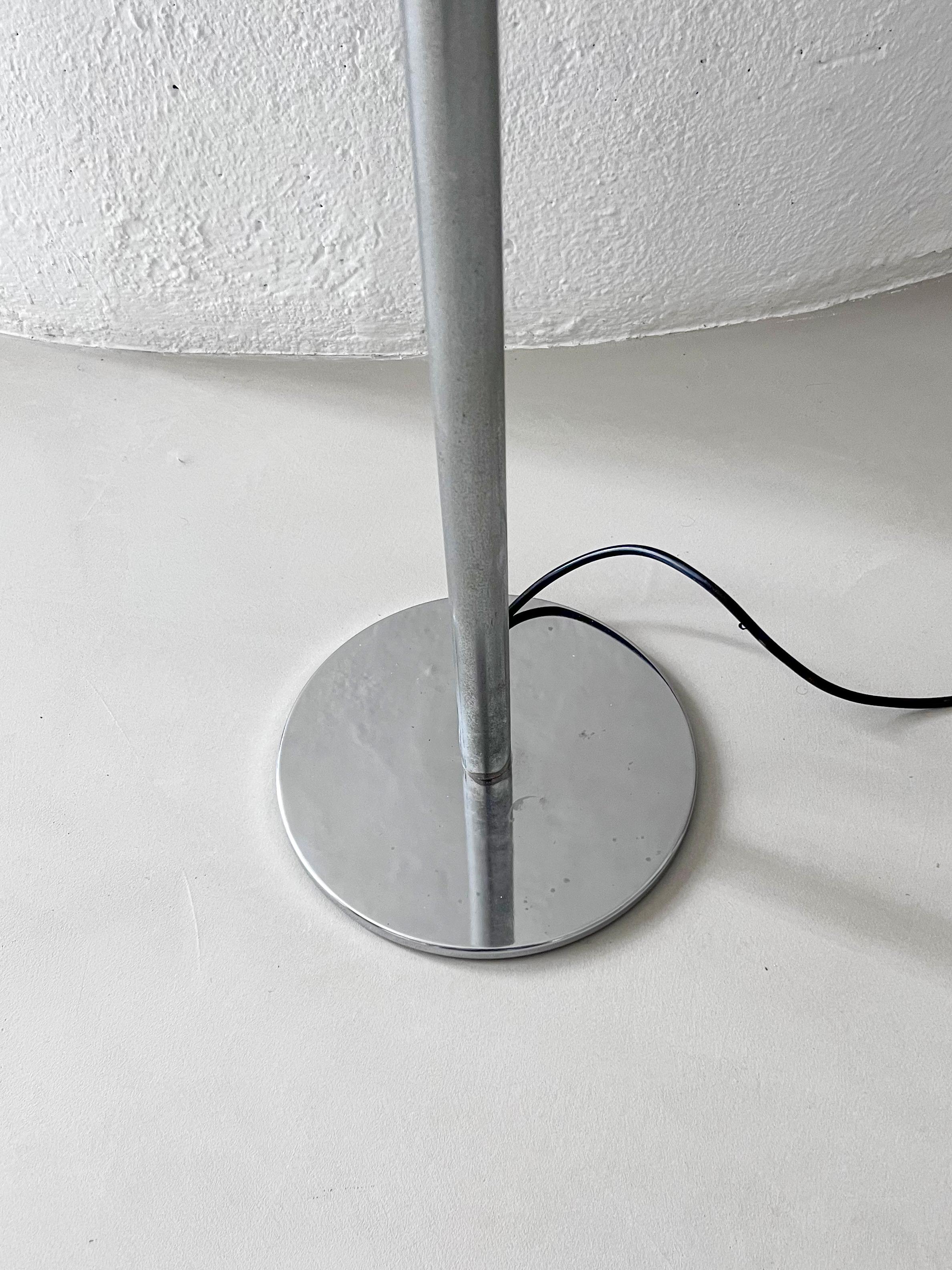 Mid-20th Century Chromed Floor Lamp from the 1960s, Made in Italy, Mid-Century Modern Era For Sale