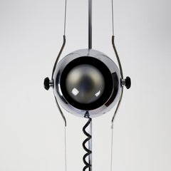 Chromed Floor Lamp in the Style of Angelo Lelli