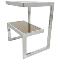 Chromed G side table by Belgochrom, 1970s