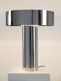 Chromed Iron Table Lamp by Carlos Aucejo