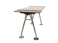 Chromed Metal and Laminated Plastic Desk Nomos by Norman Foster for Tecno, 1987